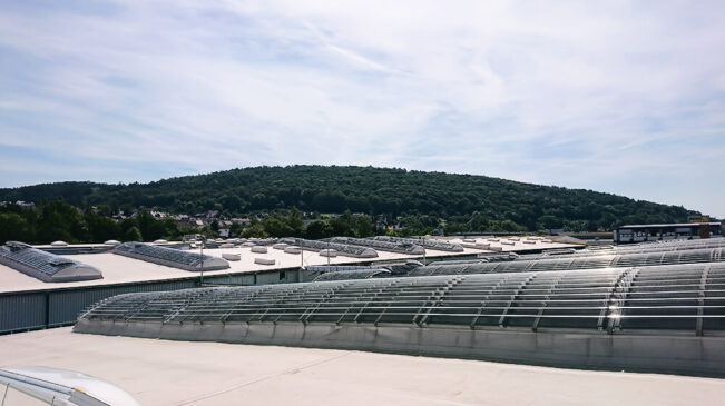 Verschattung eines Lichtbandes